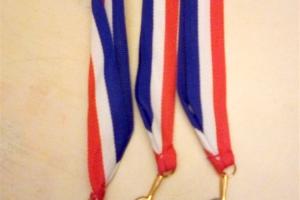 les 3 médailles de Christian     2 en OR et 1 d'ARGENT